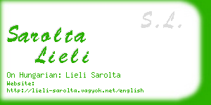 sarolta lieli business card